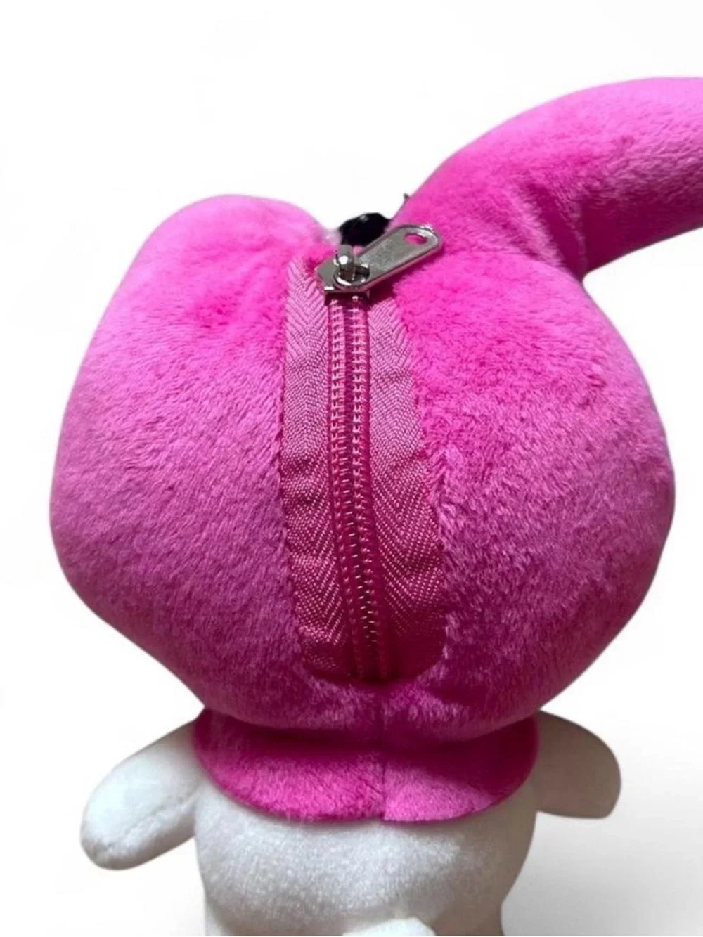 Sanrio My Melody Pink & White Plush Keychain with Hello Kitty Cardholder